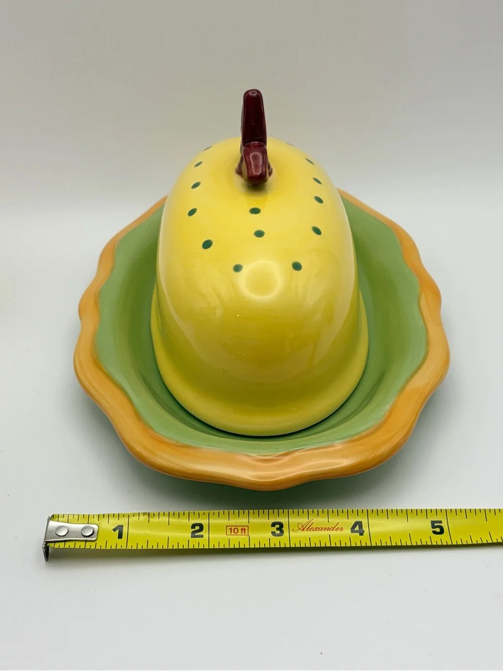 Pfaltzgraff, Retired, “The Secrets of Pistoulet”, Covered Butter Dish. FUN!